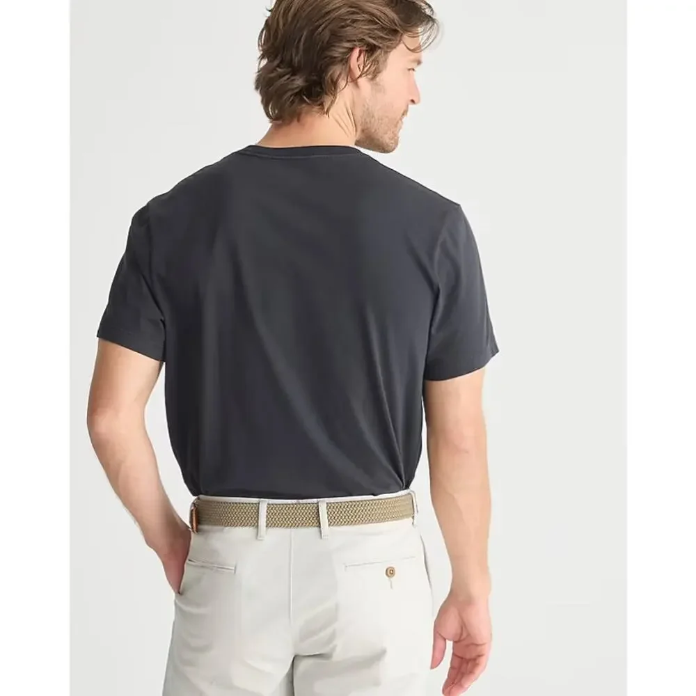 J.Crew Broken-In Pocket T-Shirt Men L Gray Cotton Crewneck Pullover Short Sleeve